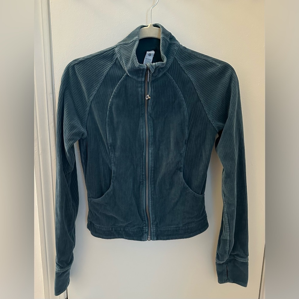 LULULEMON ATHLETICA Women’s Corduroy Zip-Up Jacket - Teal